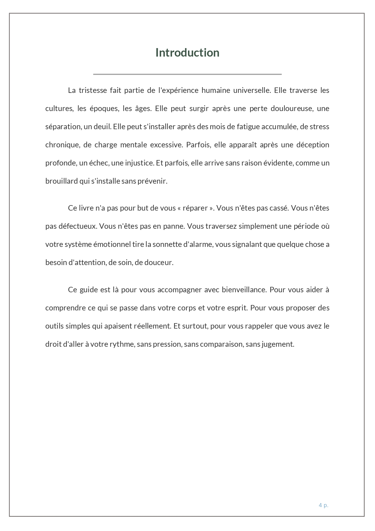 tristesse introduction